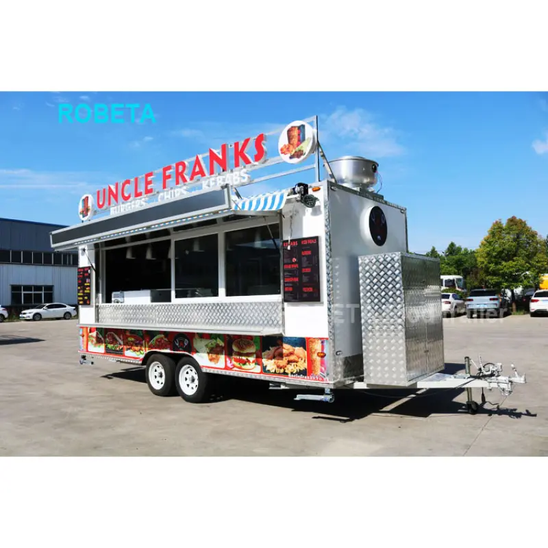 Custom Small Usa Standard Concession Fast Food Trucks Street Mobile Food Trailer