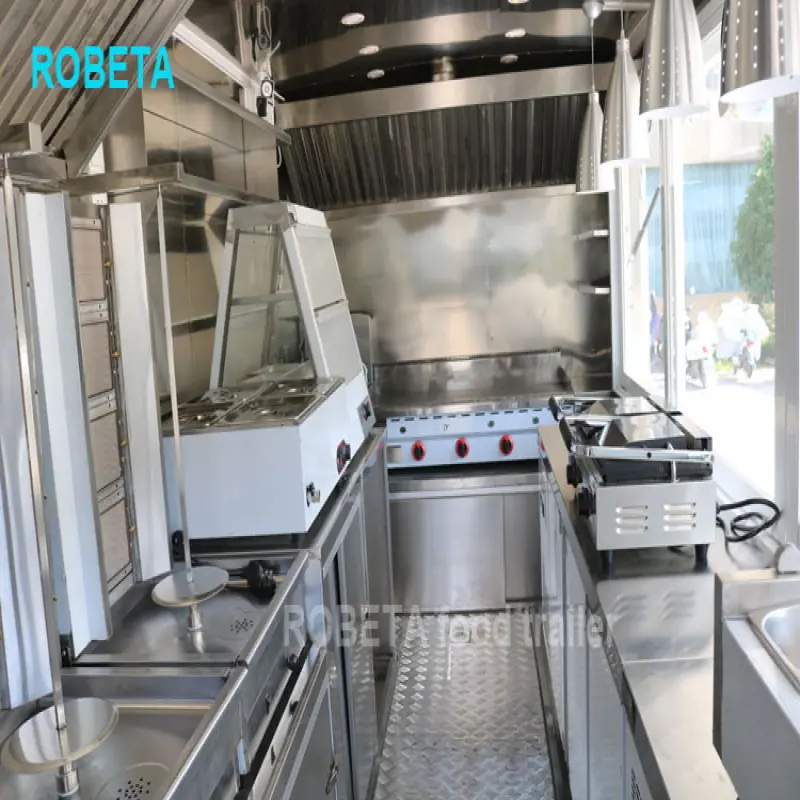 Custom Small Usa Standard Concession Fast Food Trucks Street Mobile Food Trailer