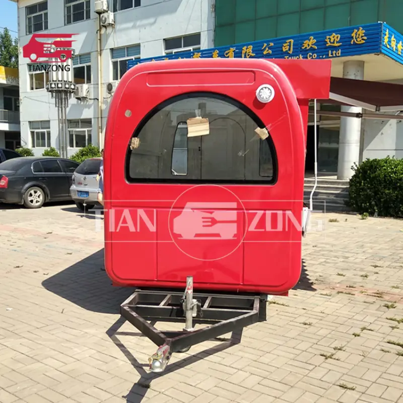 TIANZONG T35 Small Coffee Cart Mobile Food Truck Trailer Hot Dog concessions trailer  with CE ,ISO Certification