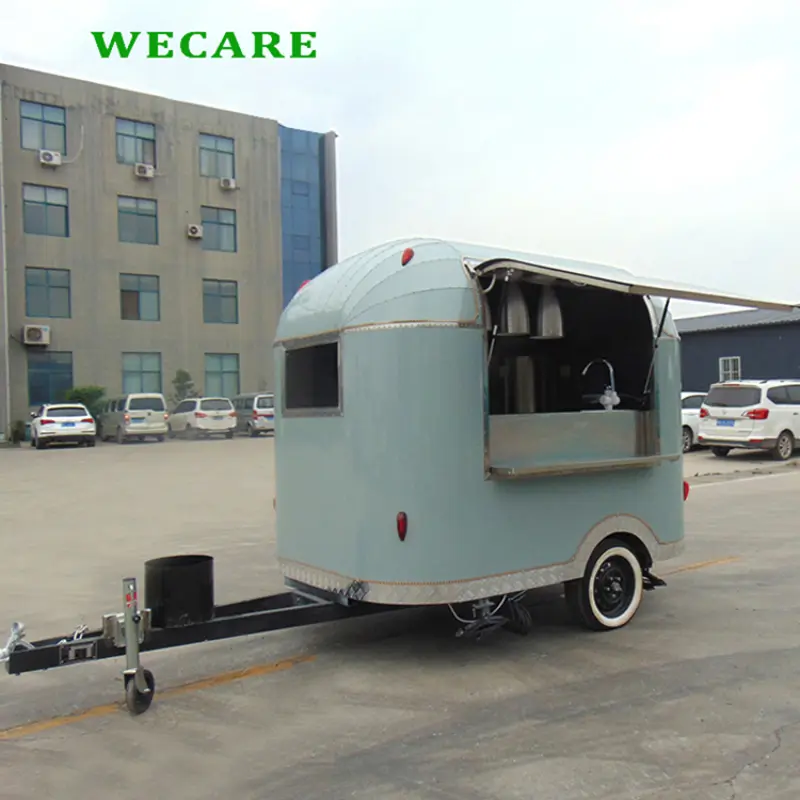 WECARE mini catering food carts and food trailers small mobile airstream fast food truck for sale