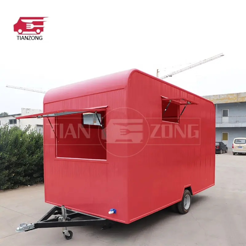 Catering Trailer CE ISO Imbisswagen Customized Mobile Food Truck Fully Equipped