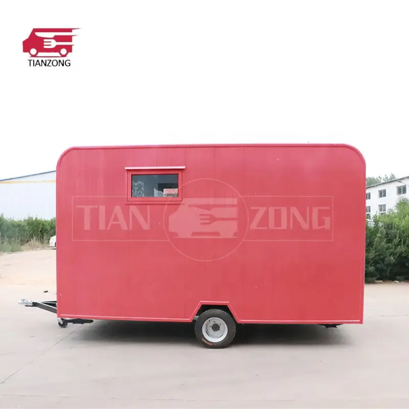 Catering Trailer CE ISO Imbisswagen Customized Mobile Food Truck Fully Equipped