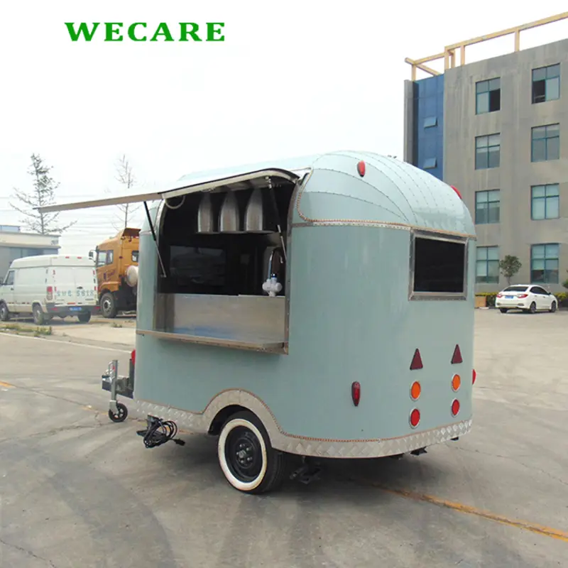 WECARE mini catering food carts and food trailers small mobile airstream fast food truck for sale