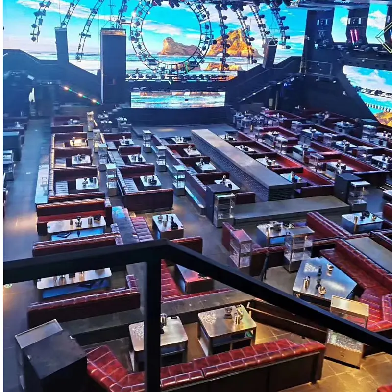 New arrival Nightclub Sofa led Bar Counter Furniture leather sofa bar tables For KTV bar Furniture l