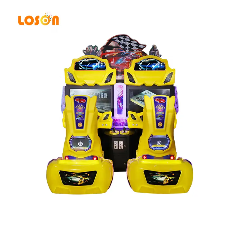 32 42 inch hd screen electronic driving outrun double 2 player simulator coin operated arcade car racing gaming machine