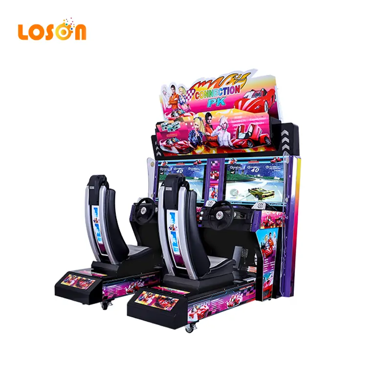 32 42 inch hd screen electronic driving outrun double 2 player simulator coin operated arcade car racing gaming machine