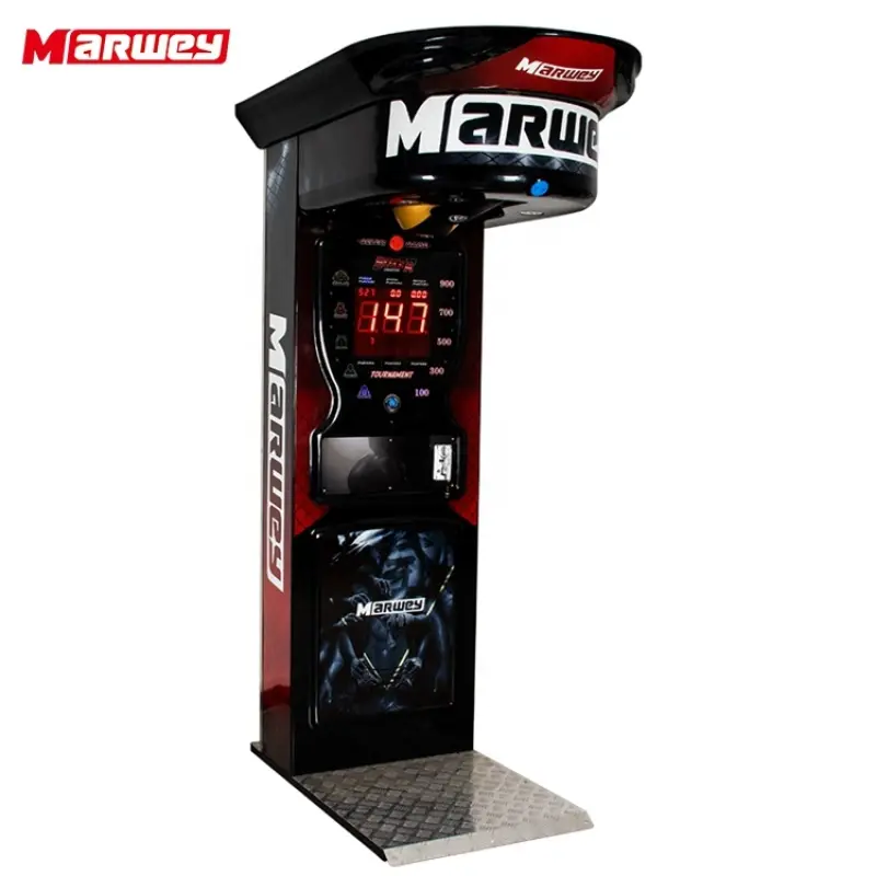 Amusement Park Ultimate Big Punch Bag Boxing Game Machine Cheap Price Coin Operated Electric Boxing Simulator Machine Supplier
