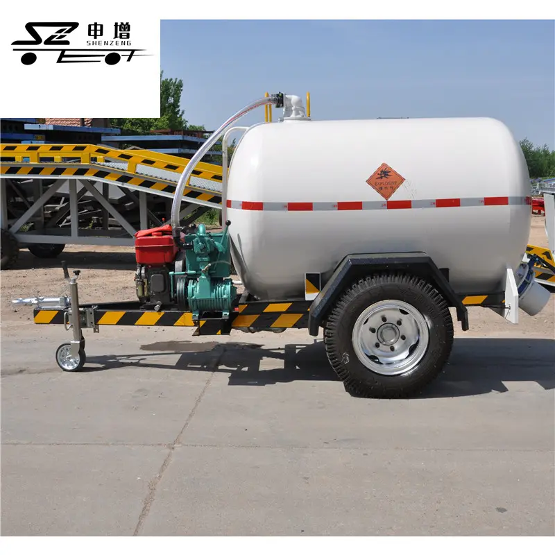 2500L sewage suction tanker trailer with vacuum pump