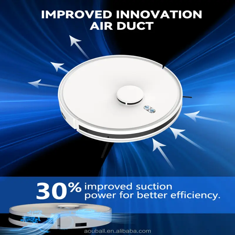 Smart Home Appliances Electric Robotic Vacuum Cleaner Mop Suction Hard Floor Sweeping Self Cleaning Robots