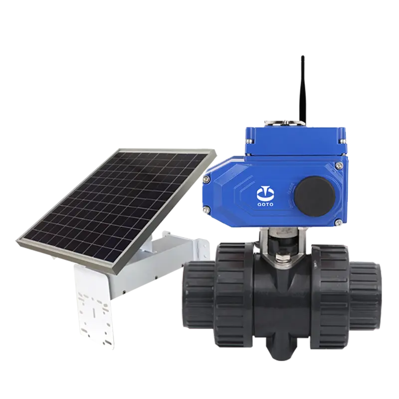 360 Degree Garden Lawn Water Sprinkler Irrigation Sprayer Valve System with Solar Energy via LoRa GSM Remote Control