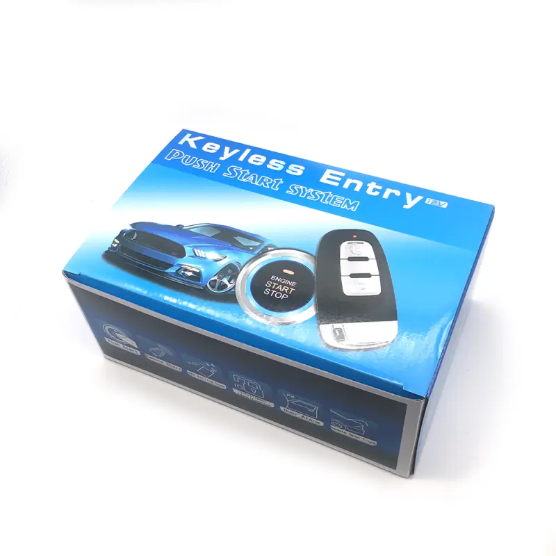 Car Alarms Remote Start Stop PKE Car Alarms with Smart Key and BT Phone App Control