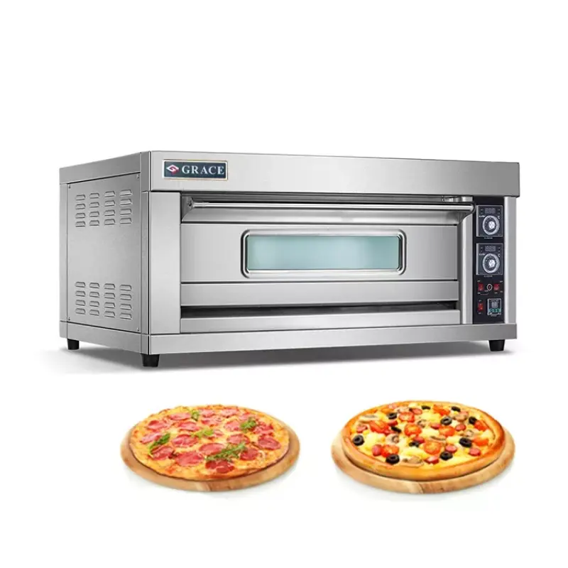 Commercial Industrial Bakery Electric and Electric Deck Pizza Bread 3 Deck 6 Trays Baking Oven