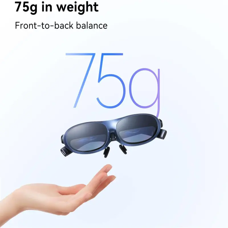 Augmented Reality Smart Portable Glasses AR 4k Rokid Max Mobile Cinema Game Full 3D  Smart Glasses