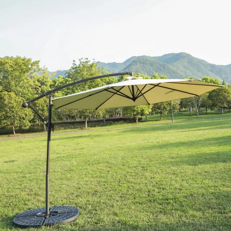 UV Protective Outdoor Garden Patio Hanging Sun Umbrella