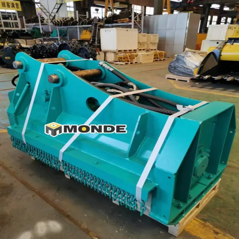 2023 7tons 15 tons 20 tons MONDE excavator Hydraulic wood mulcher flail mower Tree