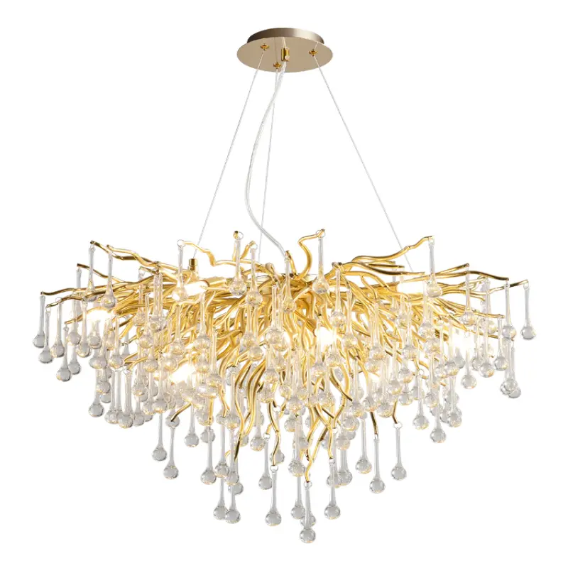 New Fashion Water Drop Crystal Chandelier Pendant Lamp