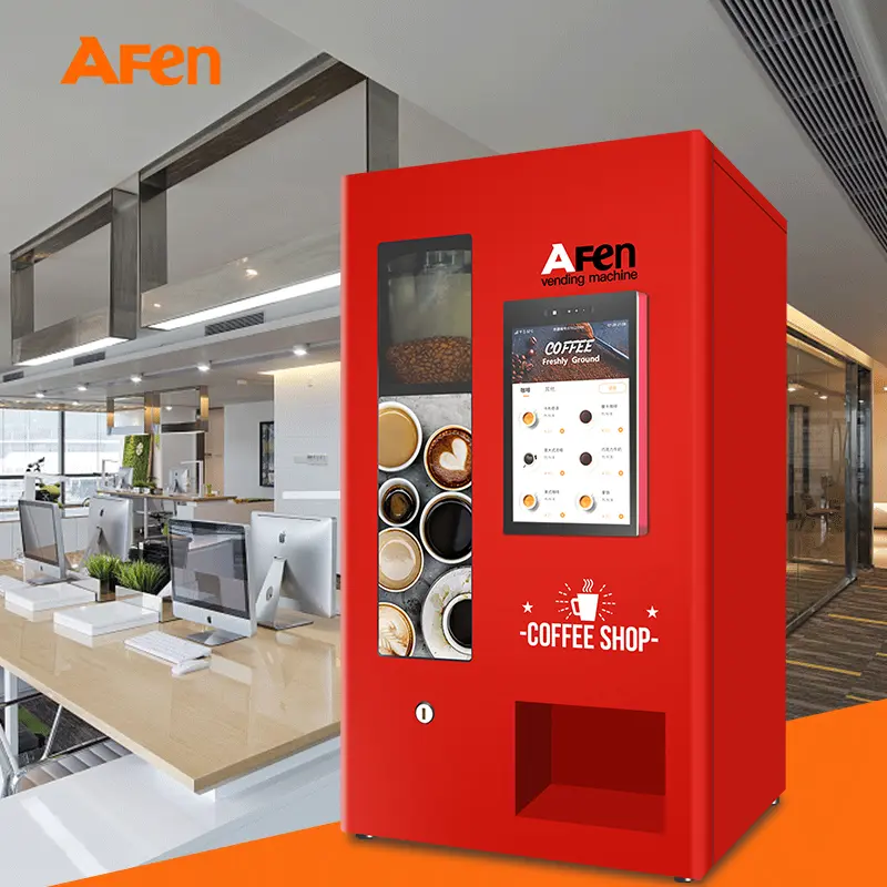 High Quality  Coffee Vending With Fully Automatic Coin Operated Coffee Chocolates Machine