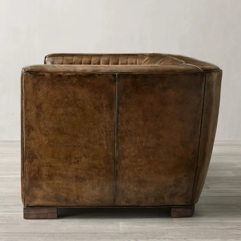 New design living room furniture Vintage leather sofa Modern luxury interior furniture