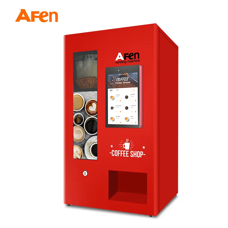 High Quality  Coffee Vending With Fully Automatic Coin Operated Coffee Chocolates Machine