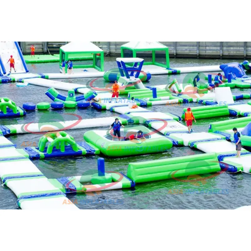 Inflatable Floating Water Park Water Toys Game,Water Play Equipment Adventure Park, Inflatable Water Park