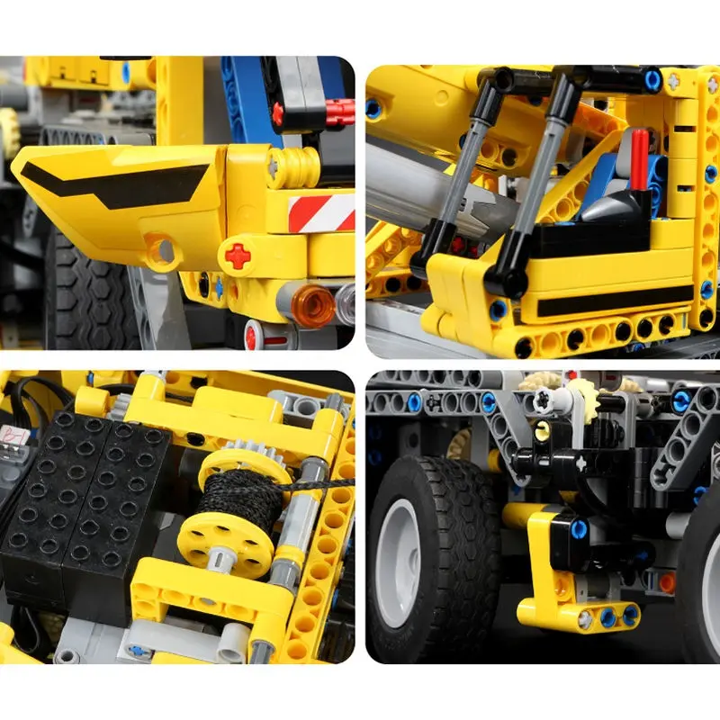 Mould King 13107 Hot Mechanical Technology Crane Construction Kit Building Blocks Legs App Controlled RC Car Educational Toy