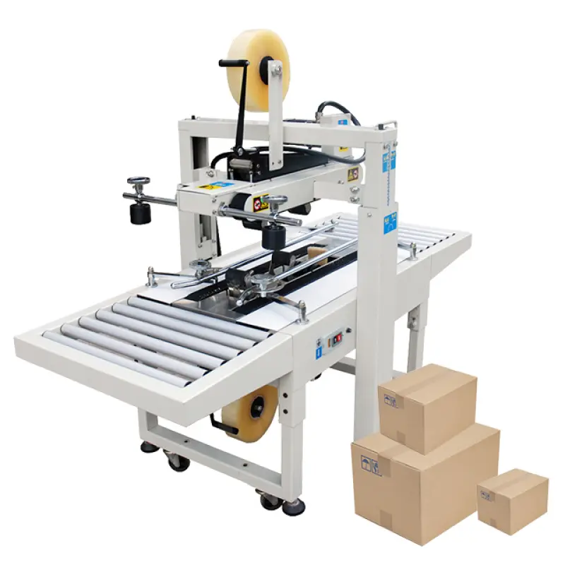 FXJ-6050 Hualian Hard Tool Mobile Phone Case Packaging Box Milk Automatic Carton Sealer Machine