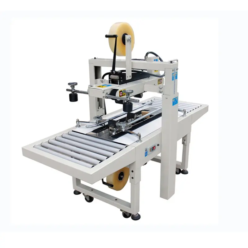 FXJ-6050 Hualian Hard Tool Mobile Phone Case Packaging Box Milk Automatic Carton Sealer Machine