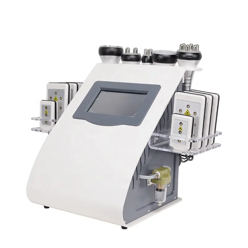 6 in 1 multifunctional 40k or 80k Vacuum Cavitation System rf lipo laser Weight loss Machine