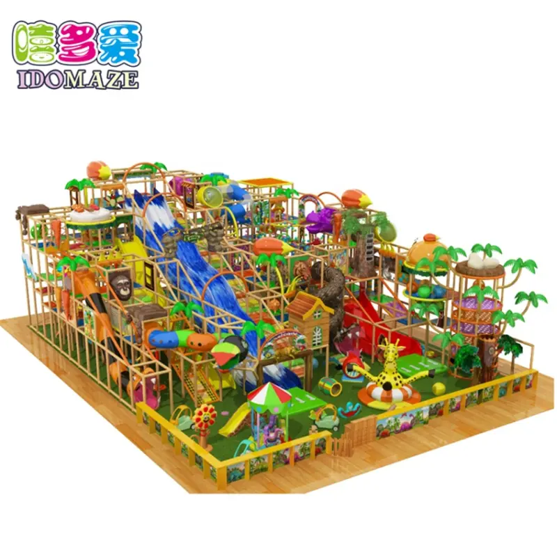Wholesale Attractive Animals Jungle Theme Soft Labyrinth Blocks for Kids, Kiddie Plastic Maze Game Toys for Baby Kids