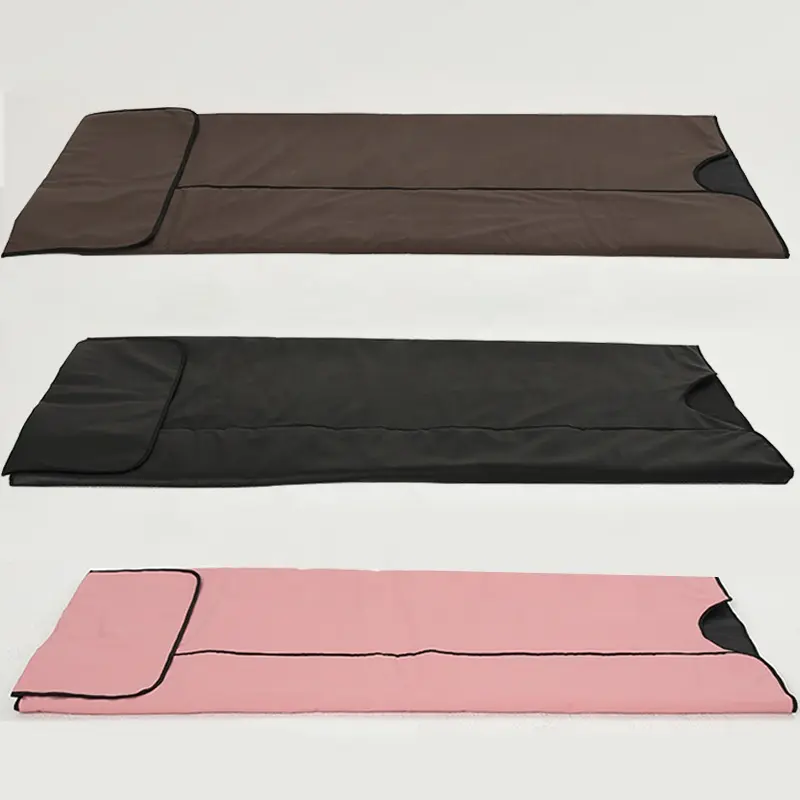 Black Ve-lcro Low Emf Infrared Sauna Blankets For Relief Pain Detox Weight loss