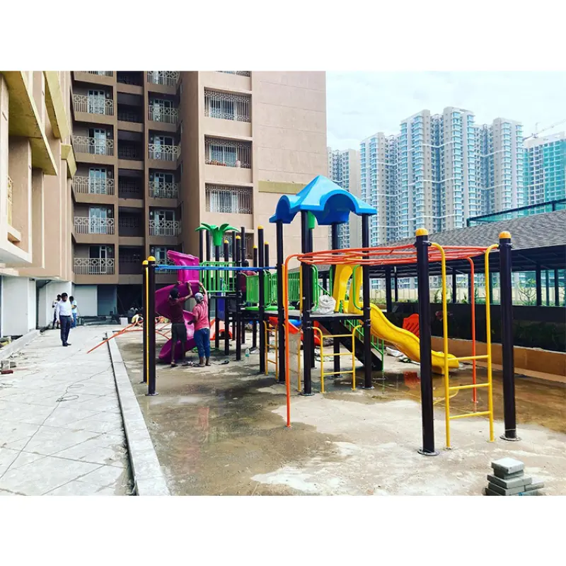 Outdoor Playground Equipment For Kids Playground  Tube Slide Plastic