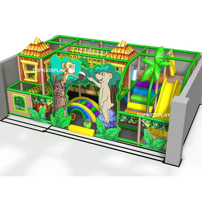 Children's Indoor Kid Outdoor Playground Equipment Children Used Trampoline Theme Amusement Park