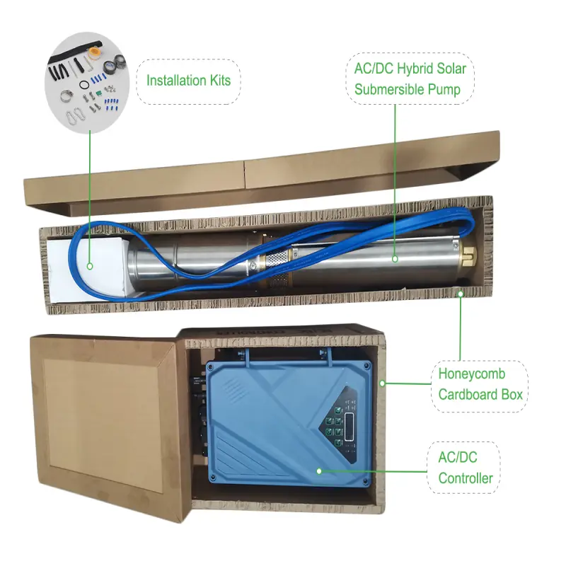 AC  DC Water Pump Solar Powered Hybrid Water Pump