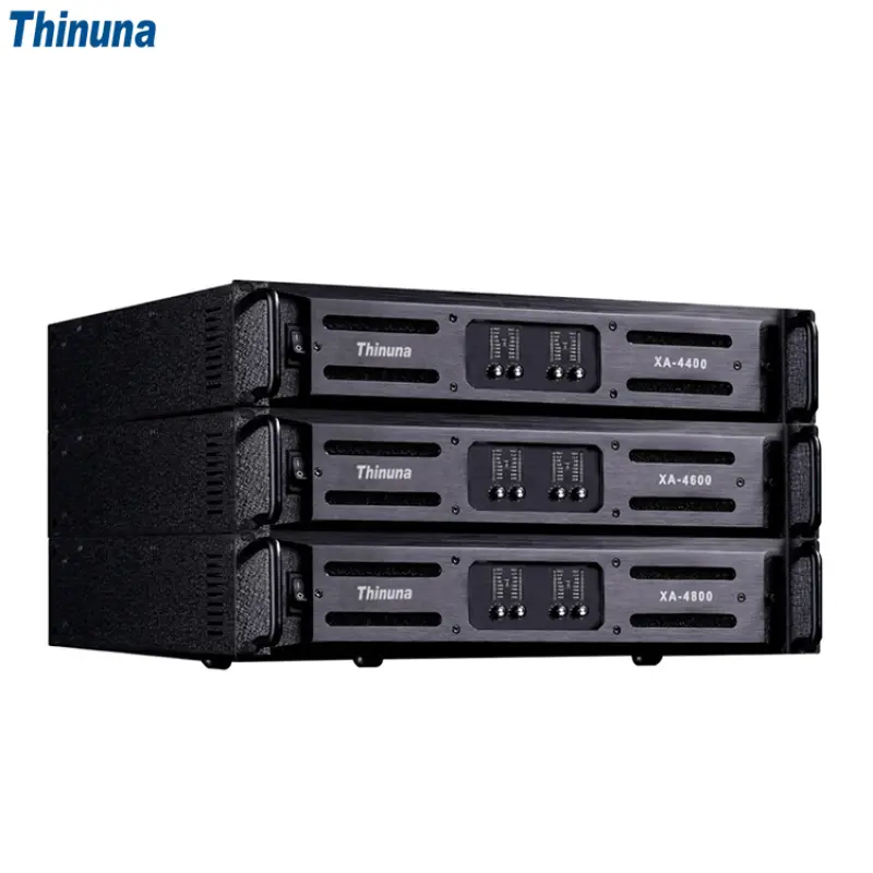 Thinuna XA-41300 Four Channel Professional Sound System 3U Design Class AB Digital Echo Mixer professional power amplifier