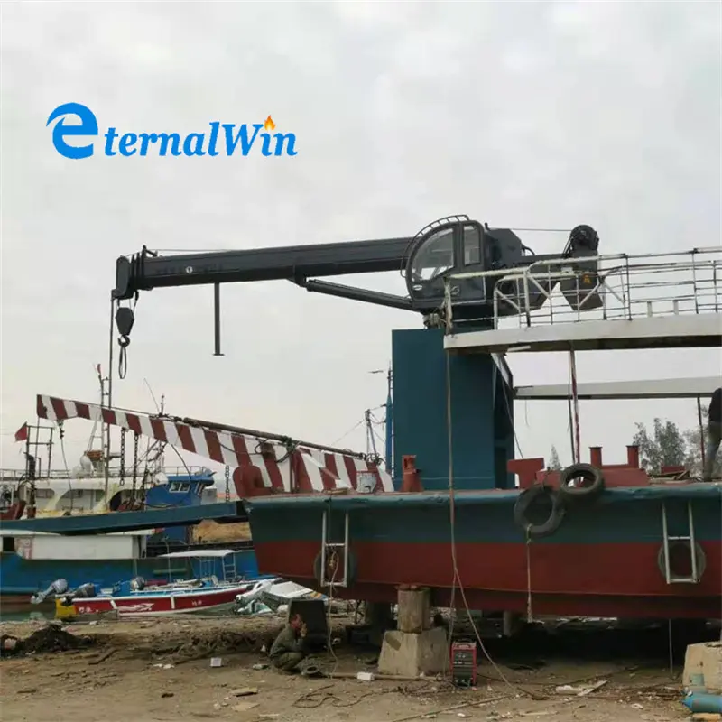 Marine Ship Deck Boom Lift Crane For Oil Platform