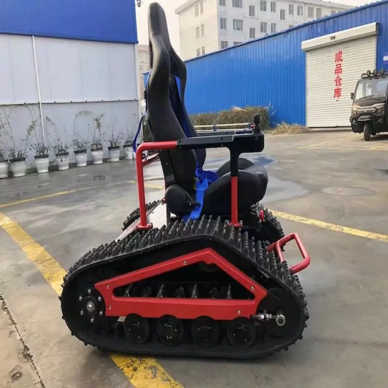 Snowblower Rubber Tracked Chassis Rubber Crawler Undercarriage