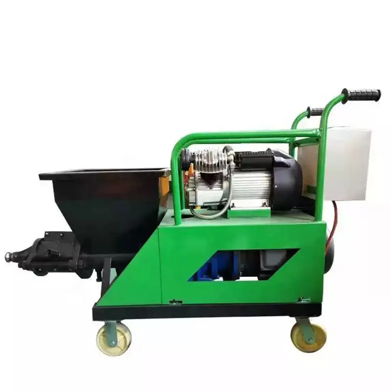 220v 380v Motor Automatic Sand Mortar Spraying Pump Machine