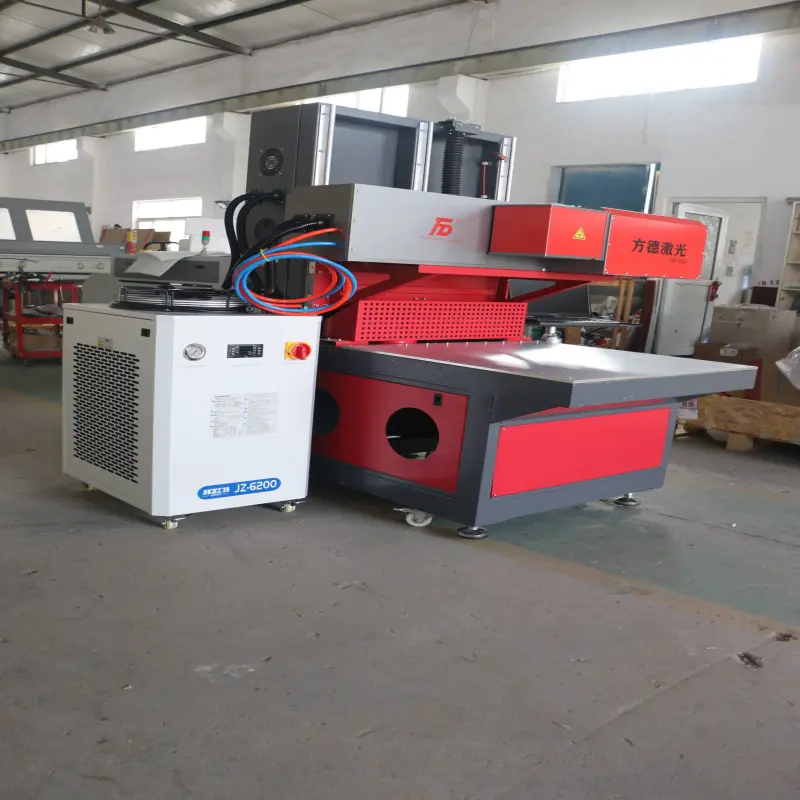 150w rf Tube Large Format 600 x 600 mmDynamic CO2 Laser Galvo  RF Marking Machine For Paper Wedding Card Cutting