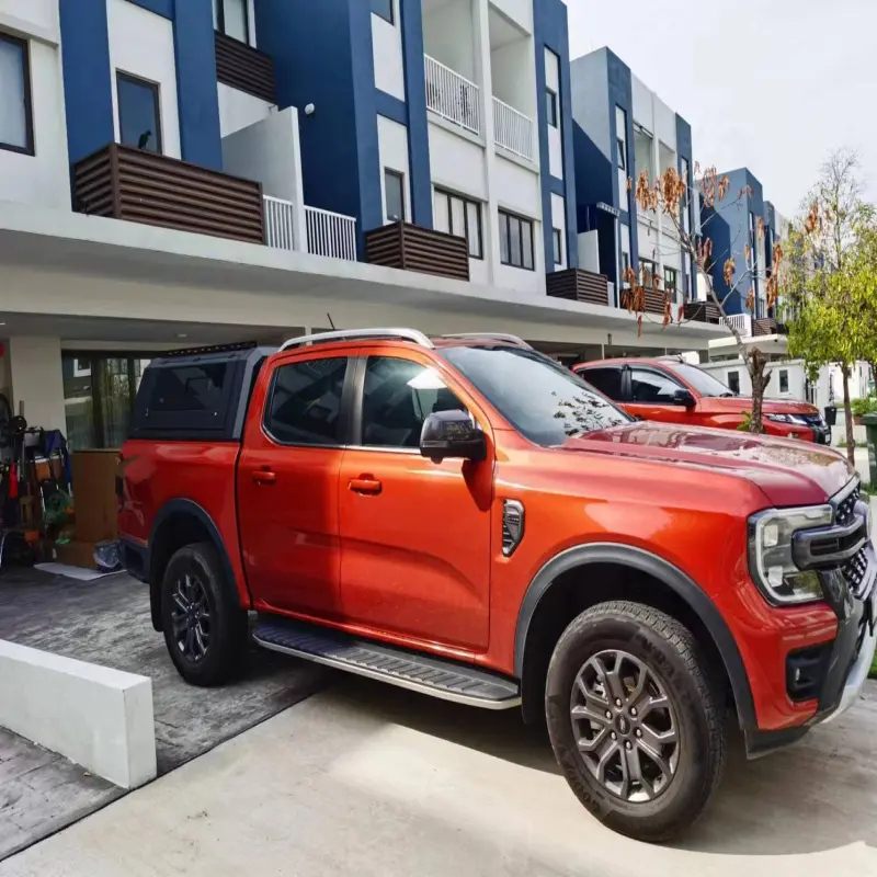 4x4 Pickup Car Steel Hardtop Topper Truck Canopy With Four Sided Glass for Ford Ranger Wildtrak