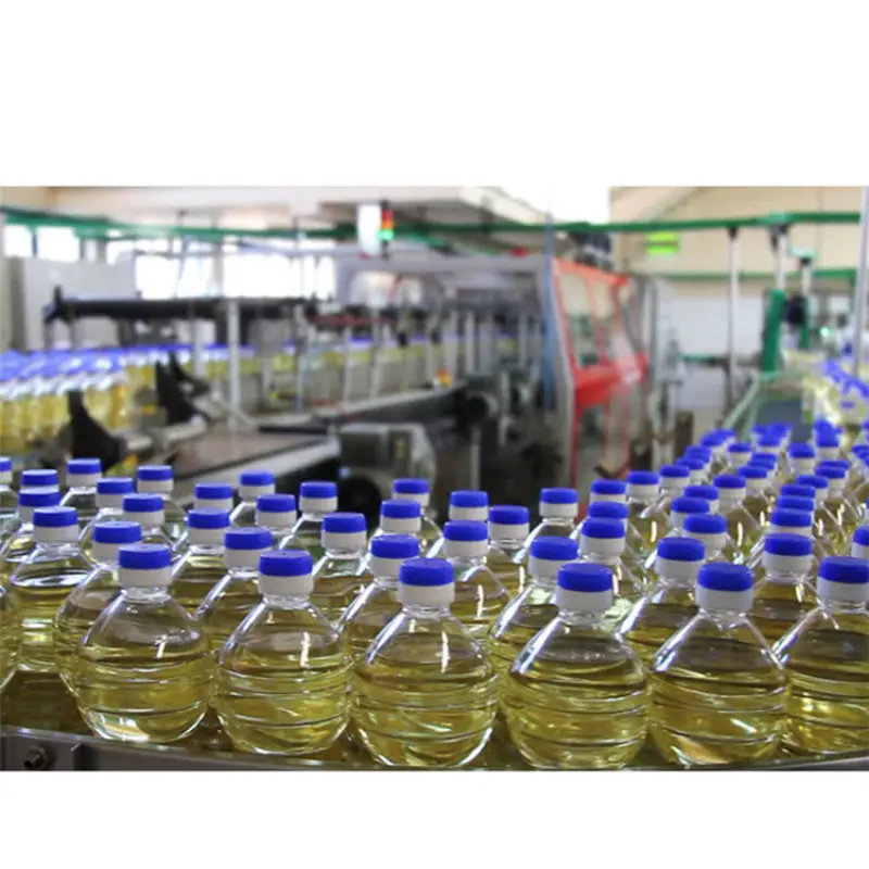 Automatic Liquid Edible Cooking  Olive  Sunflower Oil Filling Capping And Sealing Machine Plant