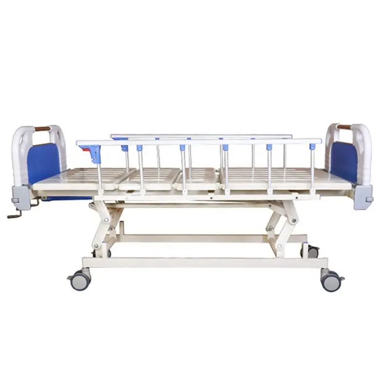 Three-Crank Manual Three-Function Hospital Bed For ICU