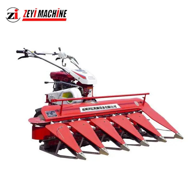 2 Wheels Tractor Mounted Manual Mini Wheat Harvester Rice cutter reaper