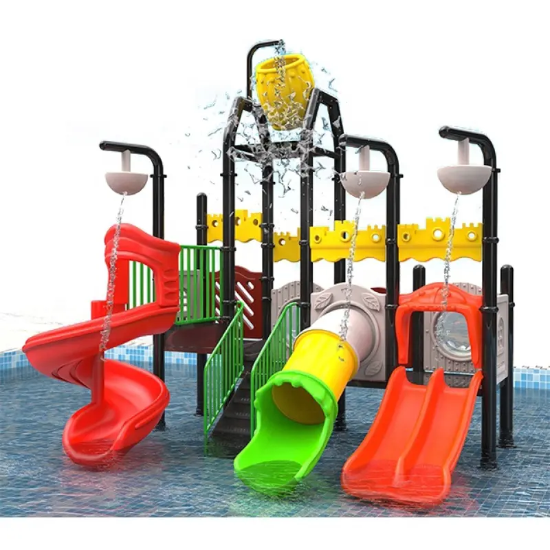 Popular Plastic Slide Material Water Park Outdoor Playground Equipment