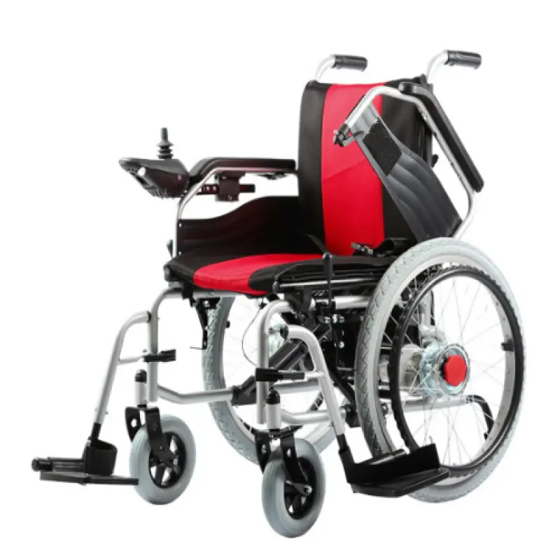 Safe and durable aluminum power chair equipped with dual 250W brush motors  and the ability to hold up to 130kg