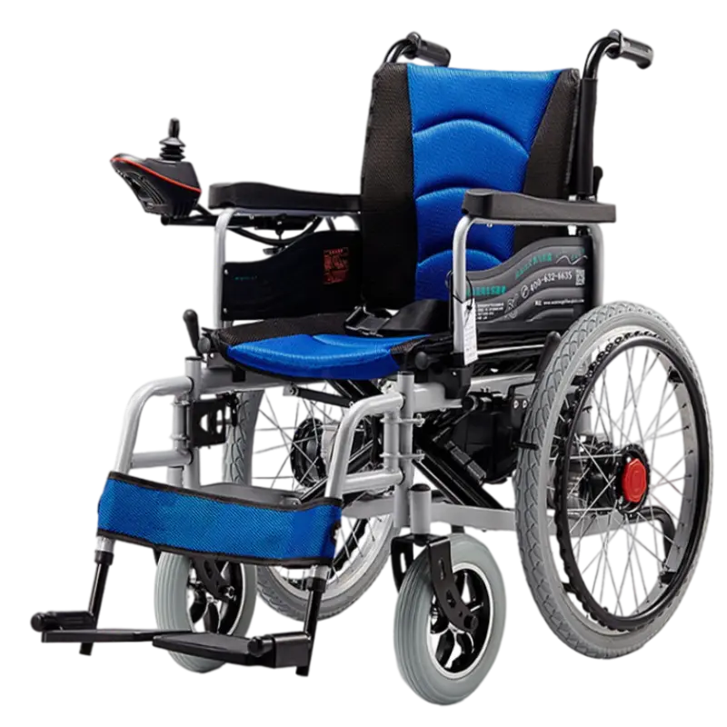 Safe and durable aluminum power chair equipped with dual 250W brush motors  and the ability to hold up to 130kg