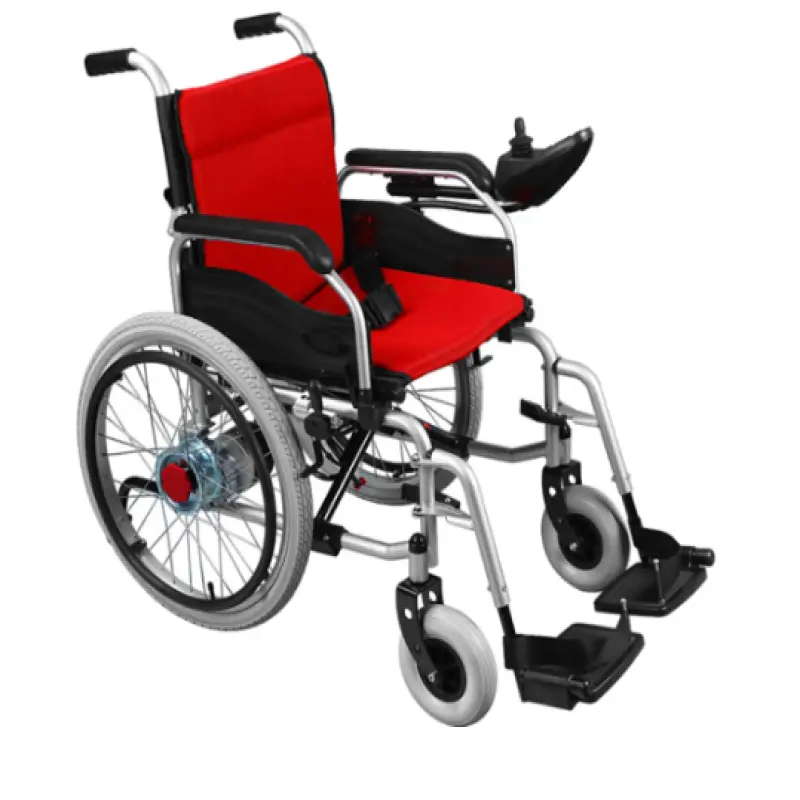 Safe and durable aluminum power chair equipped with dual 250W brush motors  and the ability to hold up to 130kg