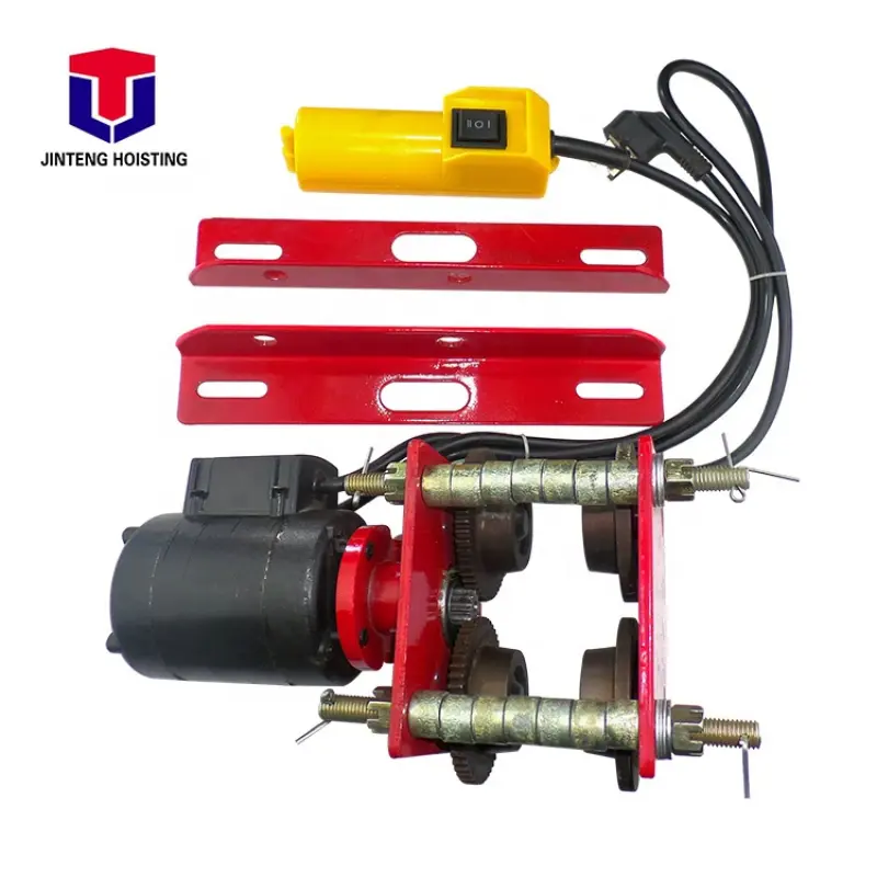 0.5T 1TMini Wire Rope Electric Motor With Monorail 1000KG Mini Hoist  I-beam Trolley