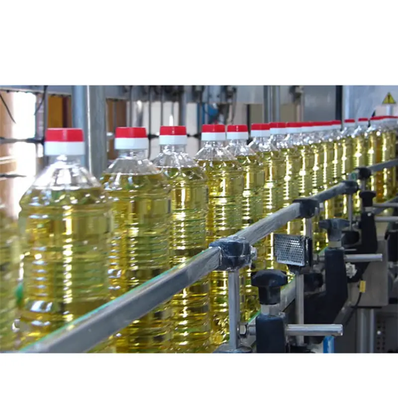 Automatic Liquid Edible Cooking  Olive  Sunflower Oil Filling Capping And Sealing Machine Plant