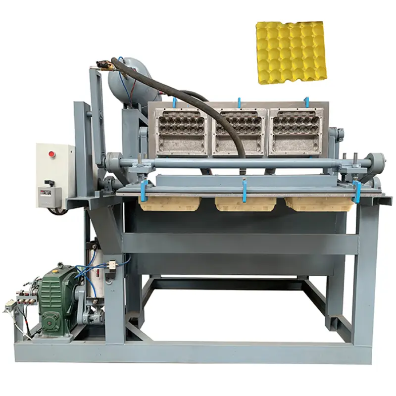 Automatic used paper pulping shoe tray moulding machine sucking down egg tray making machine