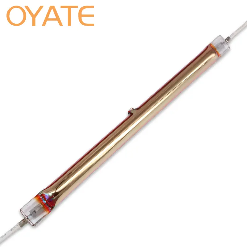 Fast Drying Application gold-plated Halogen Infrared Quartz Heating Tube
